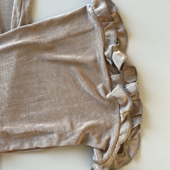 Like new Micro Flare Stretch Gold Pants - Picture 4 of 4